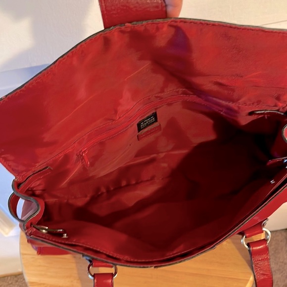 Wilson’s Leather | Sexy Red Leather Bag VINTAGE - Picture 7 of 10